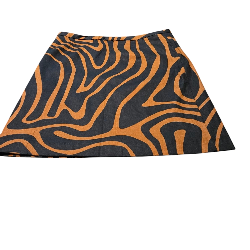 Banana Republic Orange Brown Mini A-Line Skirt